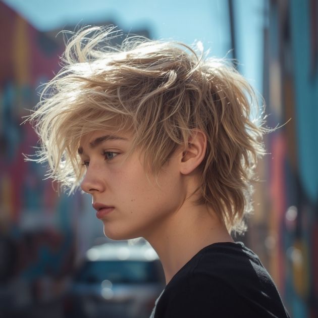 Short Shaggy Mullet