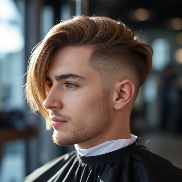 Side-Swept Flow Haircut