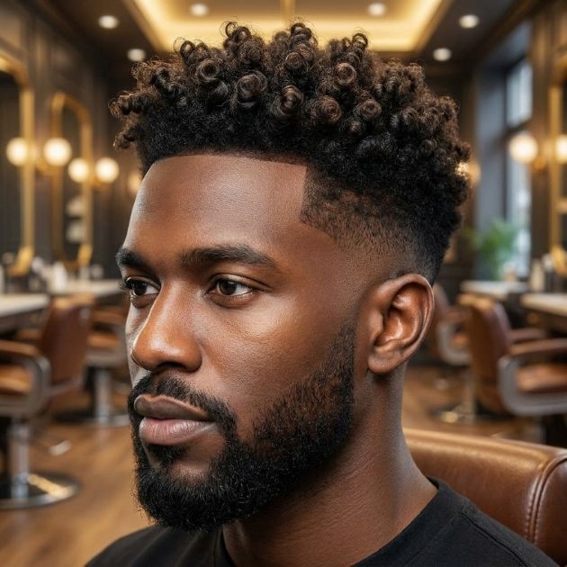 Sponge Curls with Low Taper