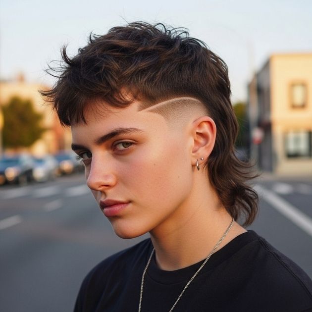 Temp Fade Mullet