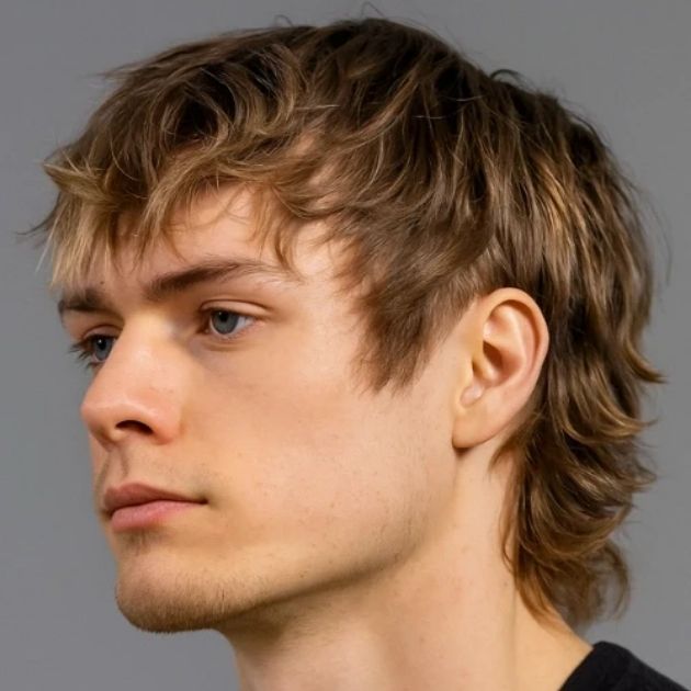Textured Fringe Shaggy Mullet