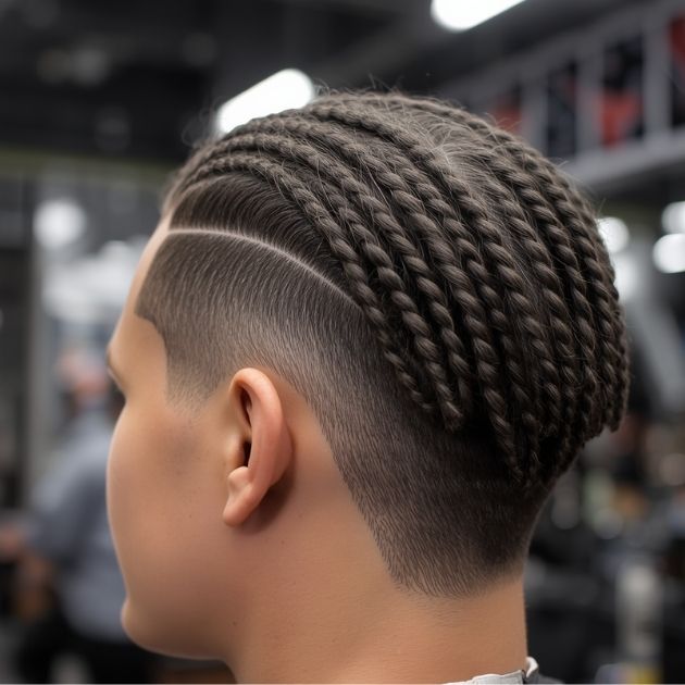 Thick Chunky Twists Men Hair cut