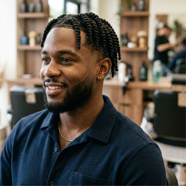Two Strand Twists with Low Fade