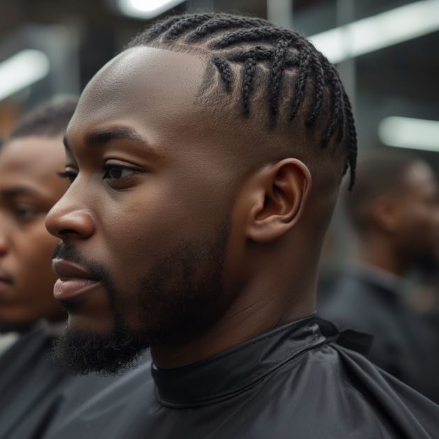 Two Strand Twists with Taper Fade