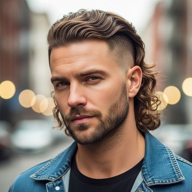 Undercut Wavy Mullet