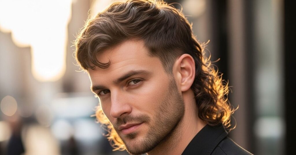 Wavy Mullet Hair Cut