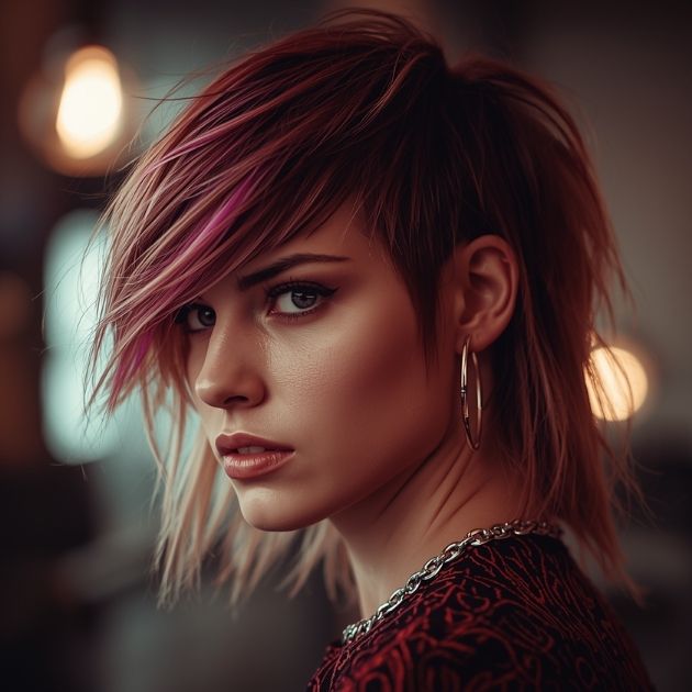 Wolf Cut Mullet