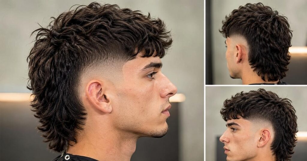 Burst Fade Mullet Haircuts