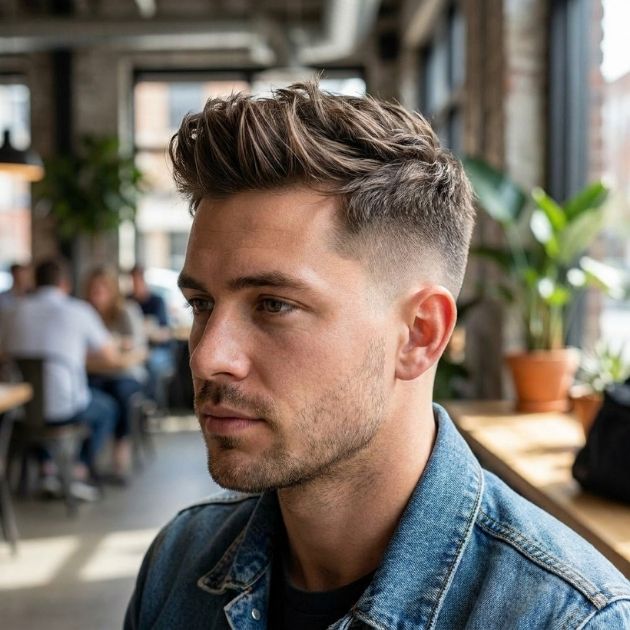 Casual Quiff with Low Taper