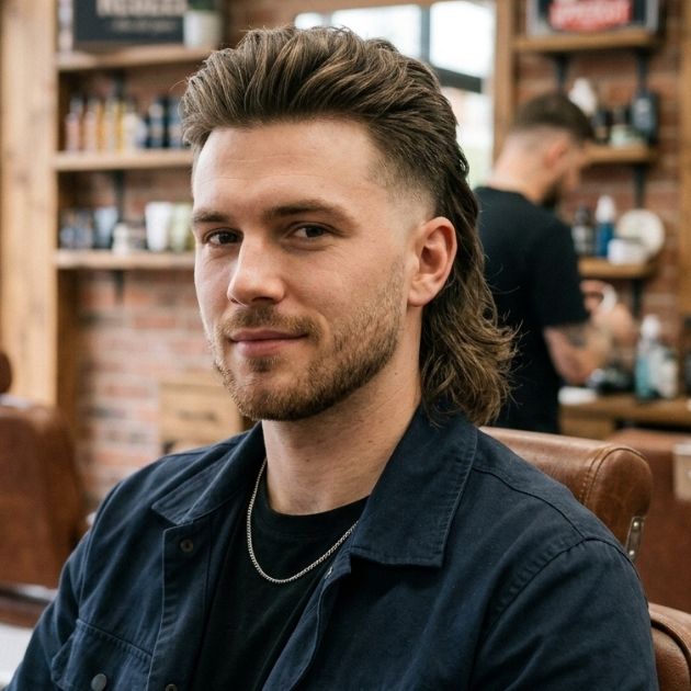 Classic Low Taper Fade Mullet