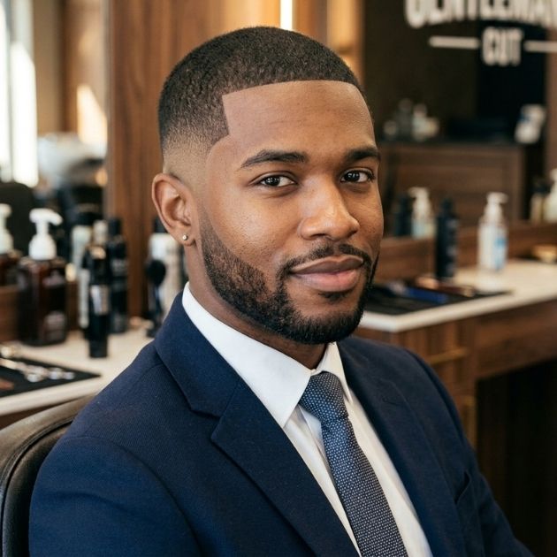 Clean-Cut Professional Burst Fade Buzz Cut