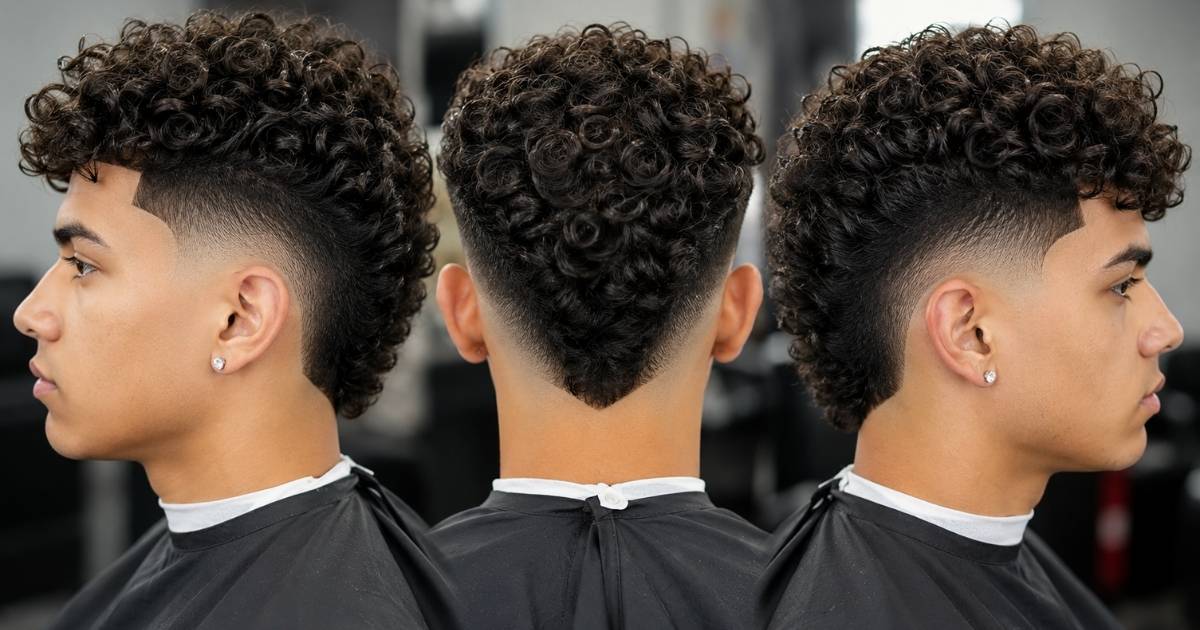 25 Best Curly Burst Fade Haircut: Trendy Styles & Expert Styling Tips