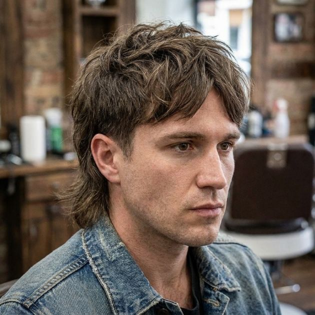 Heavy Texture Center Mullet