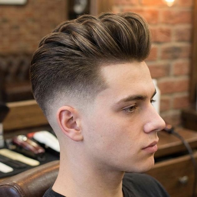 Long Quiff with Low Taper Fade