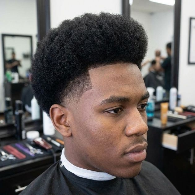 Low Taper Fade Black Haircut Blowout