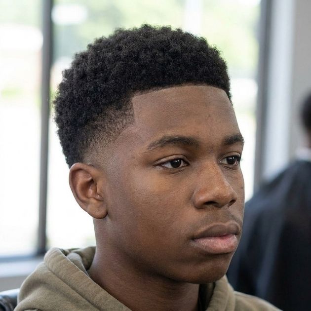 Low Taper Fade Black for Teens