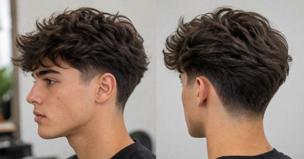 Low Taper Fade Fluffy Hair