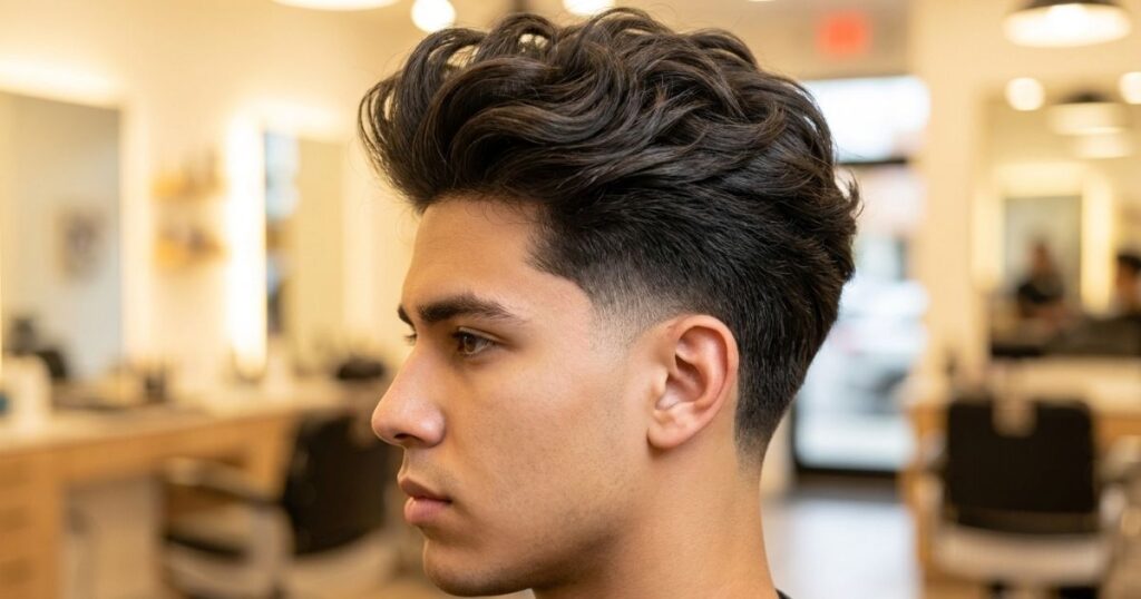 Low Taper Fade Fluffy Hair Modern Trend