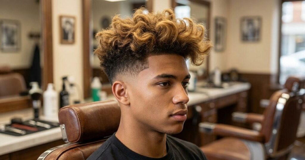 Low Taper Fade Fluffy Hair With Long Top
