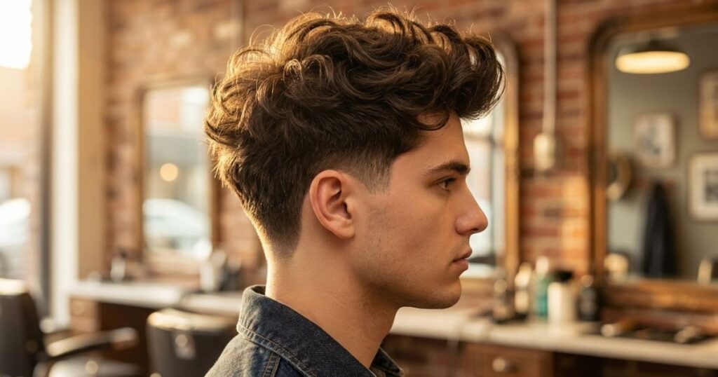 Low Taper Fade Fluffy Hair for Thick Hair