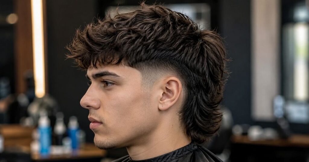 Low Taper Fade Mullet