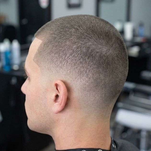 Low Taper Fade With Buzz Cut