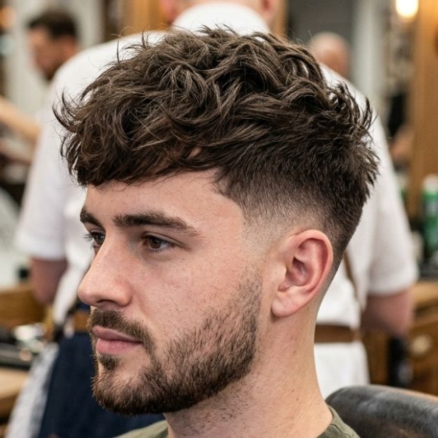 Low Taper Fade With Trending Textured Crop Burst