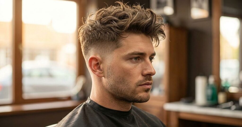 Low Taper Fade with Messy Haircuts