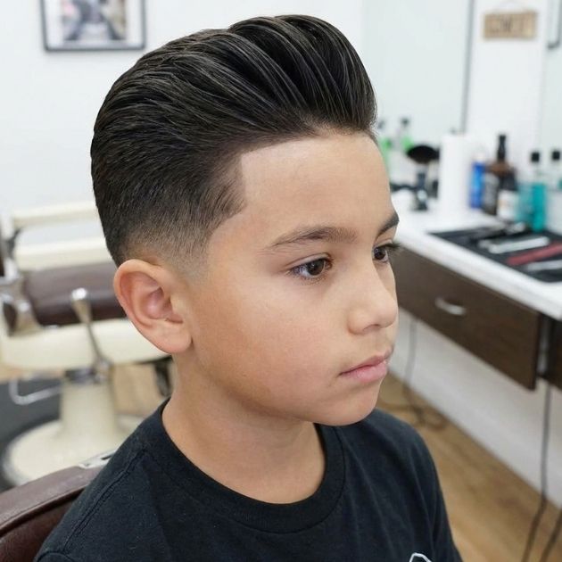 Low Taper Fade with Pompadour