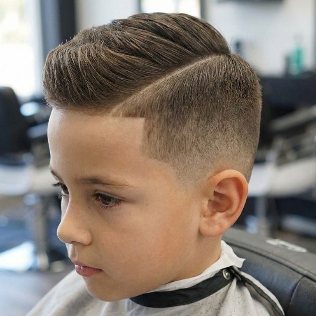 Low Taper Fade with Side Part
