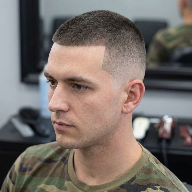 Military Burst Fade Buzz Cut