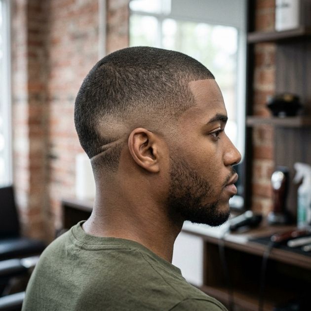 Modern Burst Fade Buzz Cut