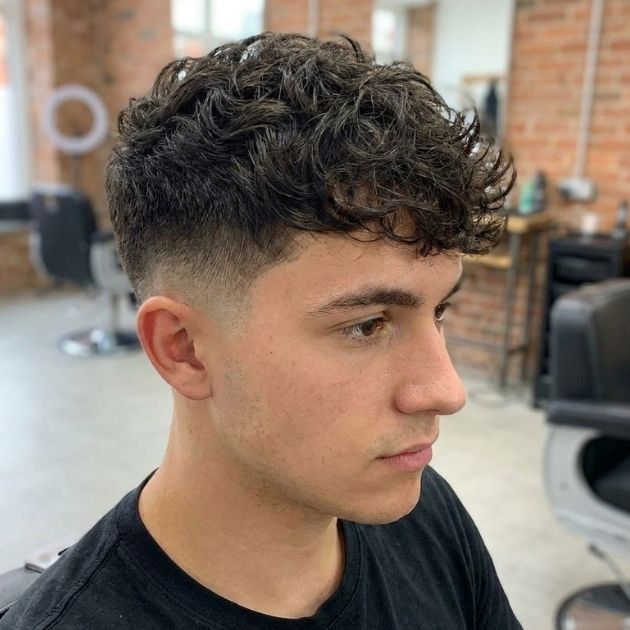 Modern Wavy Taper Fade