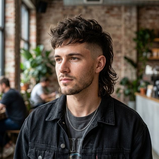 Sharp Contrast Mullet
