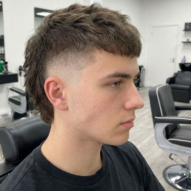 Skin Burst Fade Mullet