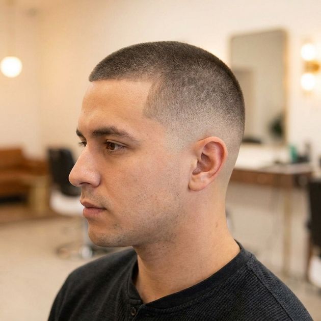 Stylish Low Taper Buzz Cut