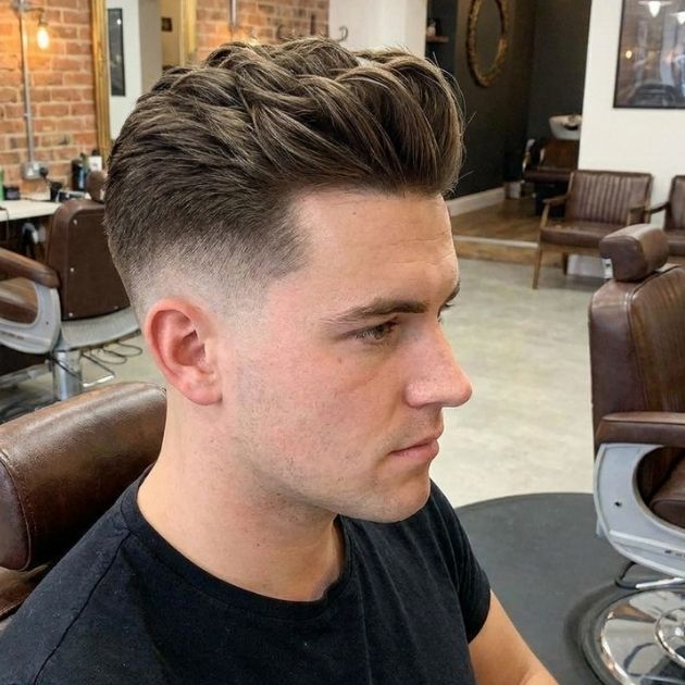 Stylish Taper Fade Quiff Haircut