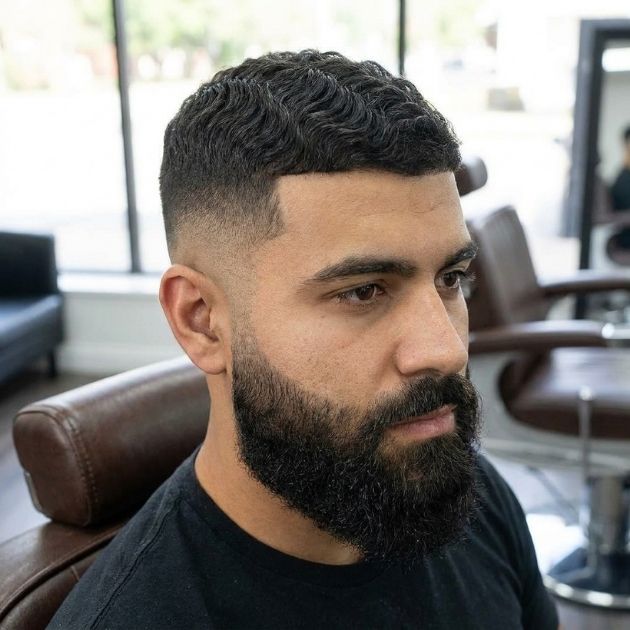 Wavy Fade with Beard