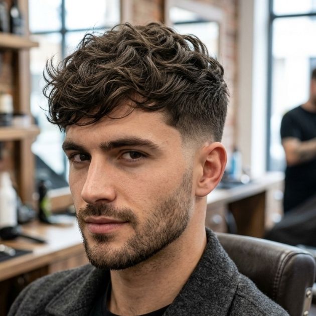 Wavy Textured Crop with Low Taper