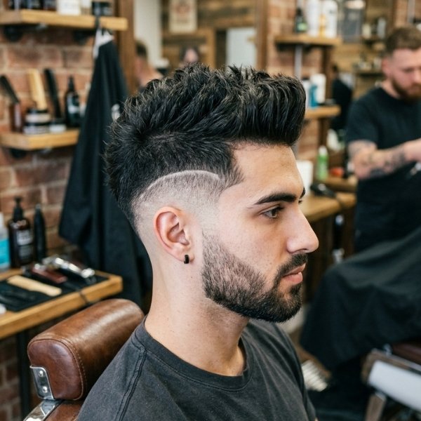 Burst Fade Faux Hawk