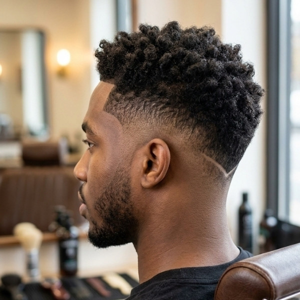 Burst Fade V-Cut
