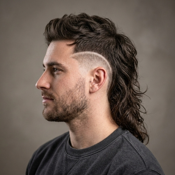  High Burst Fade Mullet